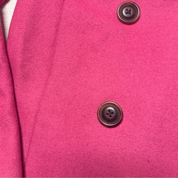 J. Crew Women’s Wool Blend‎ Pink Pea Coat Size XS - Picture 2 of 8